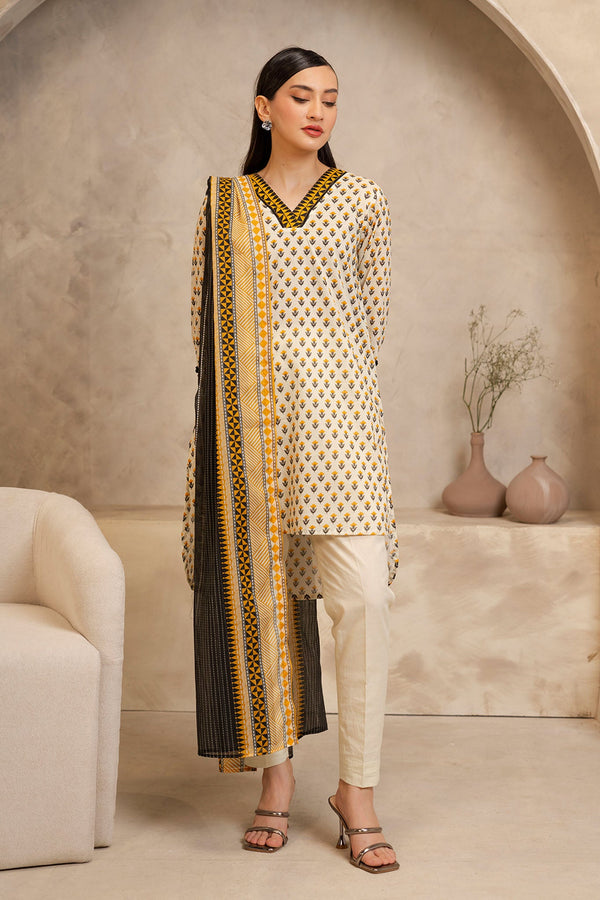 Zellbury Unstitched 2 Piece Summer Collection'2025-WUS-0082 - White