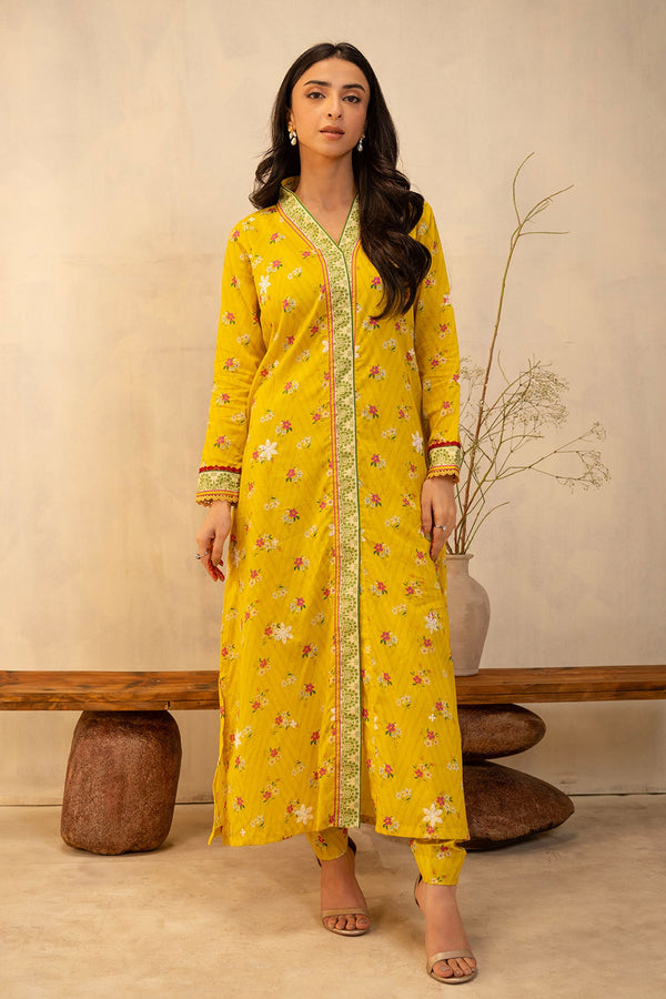Zellbury Unstitched 2 Piece Summer Collection'2025-WUS-0098 - Yellow