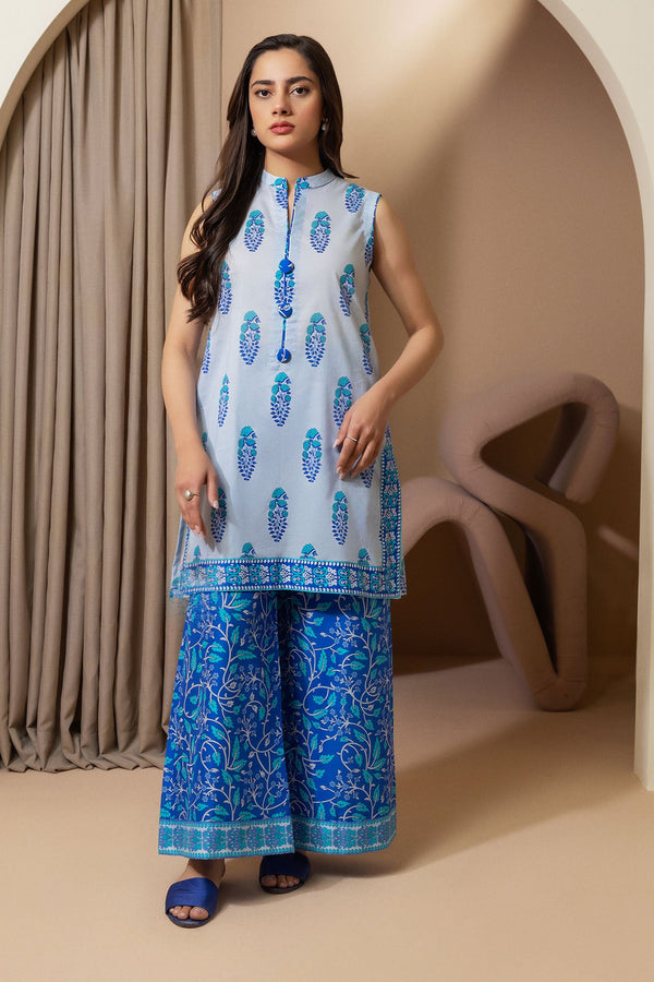 Zellbury Unstitched 2 Piece Summer Lawn Vol-02 Collection'2025-WUS-0099 -  Blue