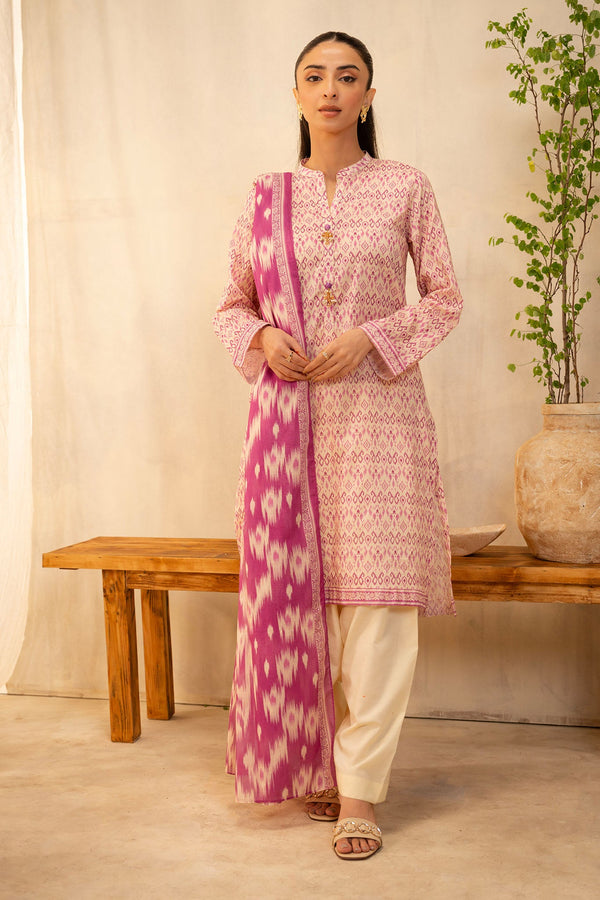 Zellbury Unstitched 3 Piece Summer Lawn Vol-02 Collection'2025-WUS-0113 -  Mauve