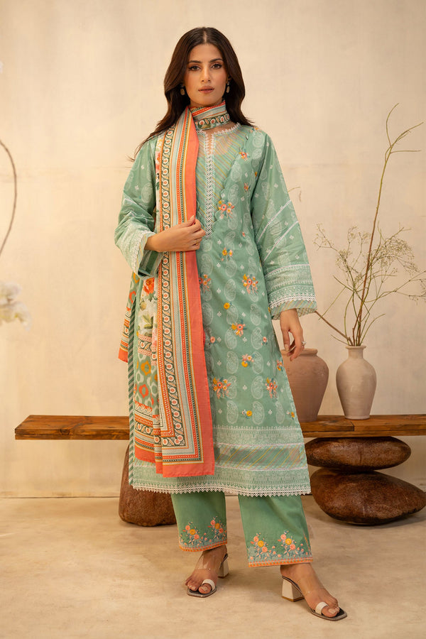 Zellbury Unstitched 3 Piece Summer Lawn Vol-02 Collection'2025-WUS-0138 -  Mint