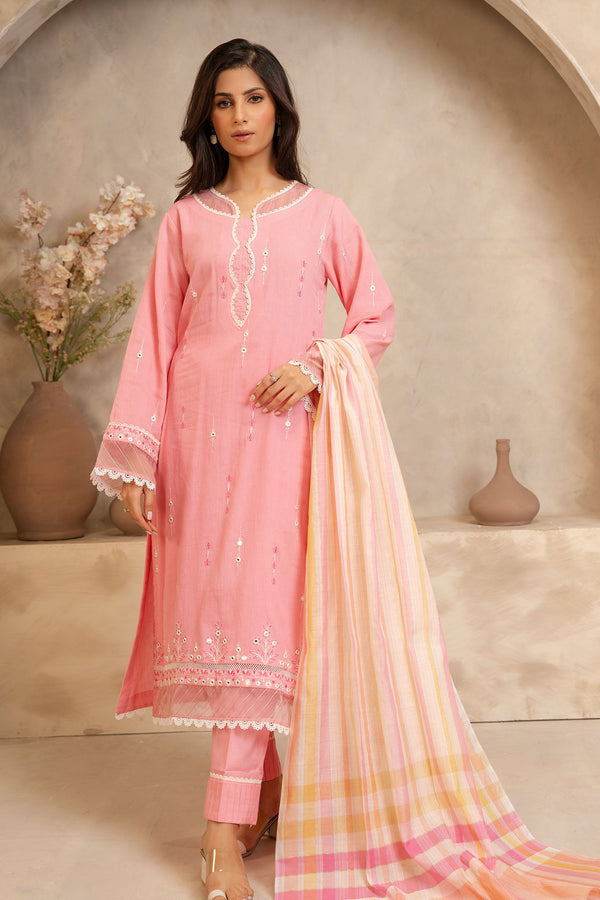 Zellbury Unstitched 3 Piece Summer Lawn Vol-02 Collection'2025-WUS-0142 -  Pink