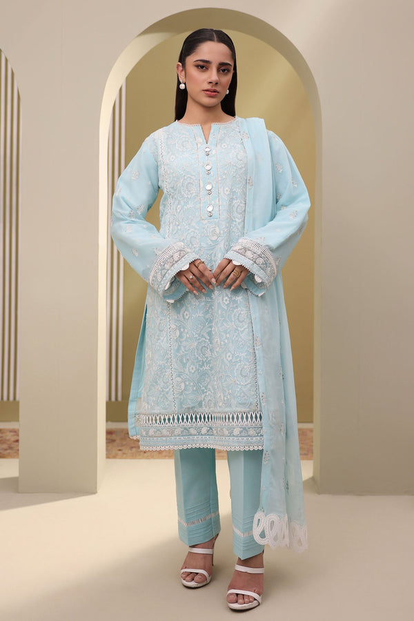 Zellbury Unstitched 3 Piece Summer Lawn Vol-02 Collection'2025-WUS-0152 -  Sky Blue