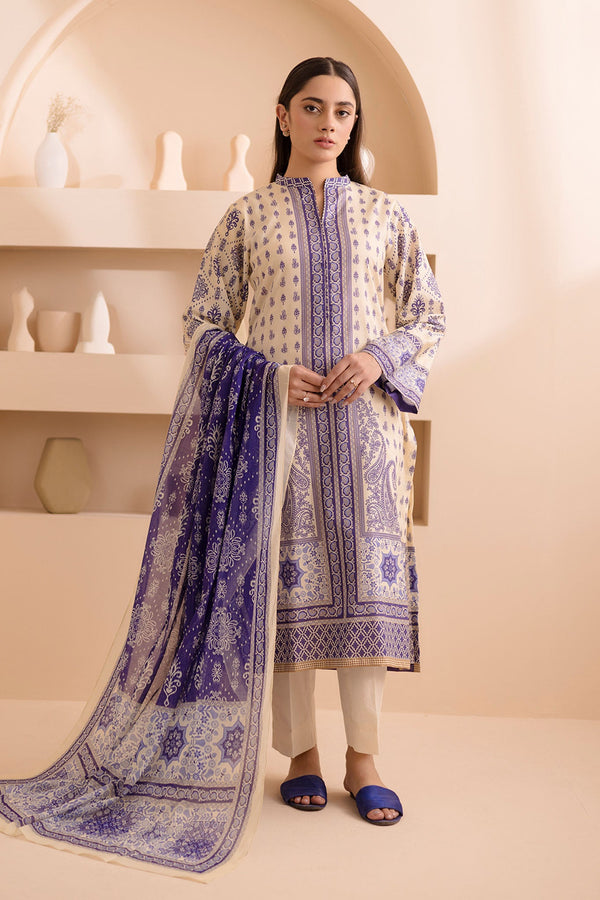 Zellbury Unstitched 2 Piece Summer Collection'2025-WUS-0158 - Off White