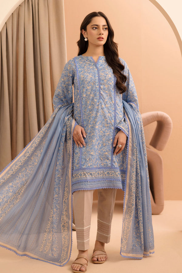 Zellbury Unstitched 2 Piece Summer Lawn Vol-02 Collection'2025-WUS-0175 -  Light Purple