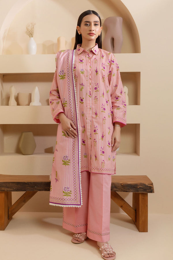 Zellbury Unstitched 3 Piece Summer Lawn Vol-02 Collection'2025-WUS-0193 -  Mauve
