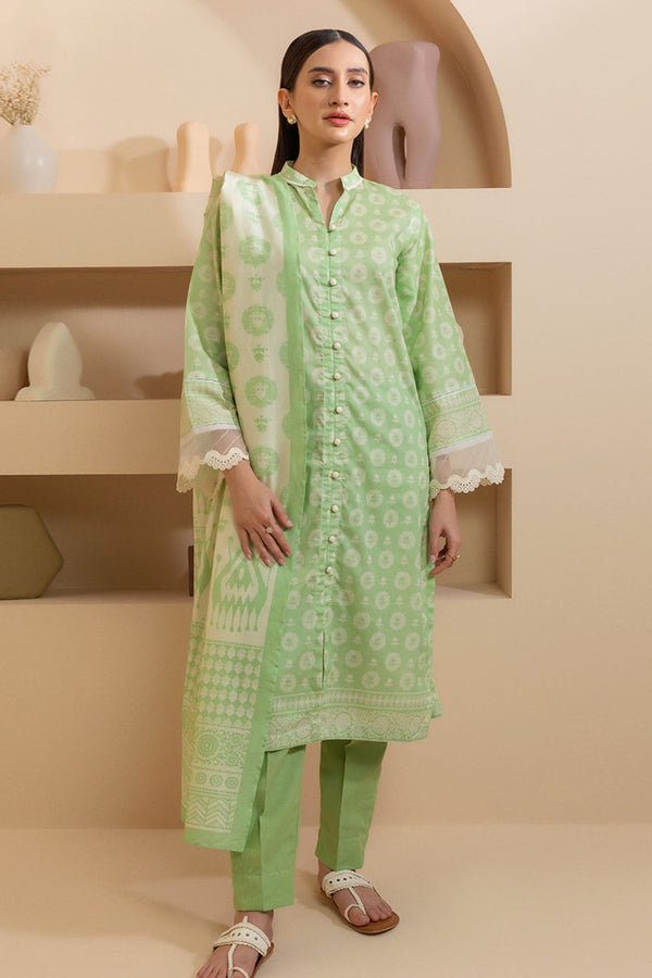 Zellbury Unstitched 3 Piece Summer Lawn Vol-03 Collection'2025-WUS-0202 - Pista