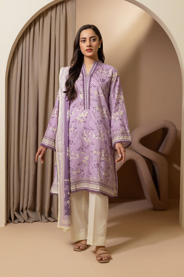 Zellbury Unstitched 2 Piece Summer Collection'2025-WUS-0223 - Light Purple