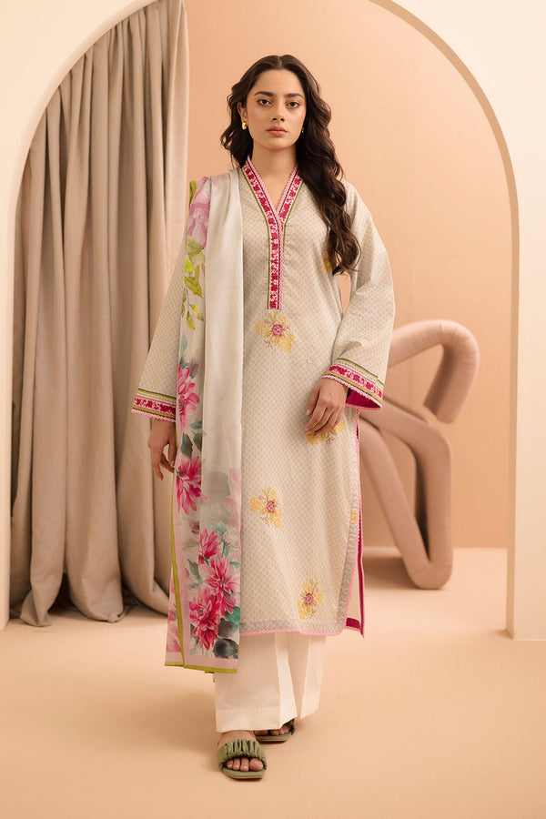 Zellbury Unstitched 2 Piece Summer Collection'2025-WUS-0239 - Off White