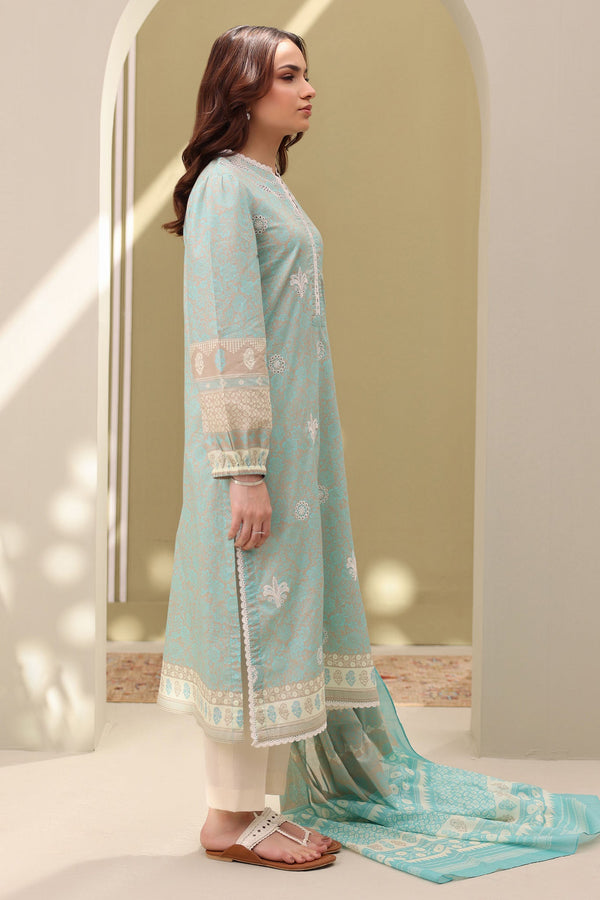 Zellbury Unstitched 2 Piece Summer Lawn Vol-02 Collection'2025-WUS-0240 -  Sky