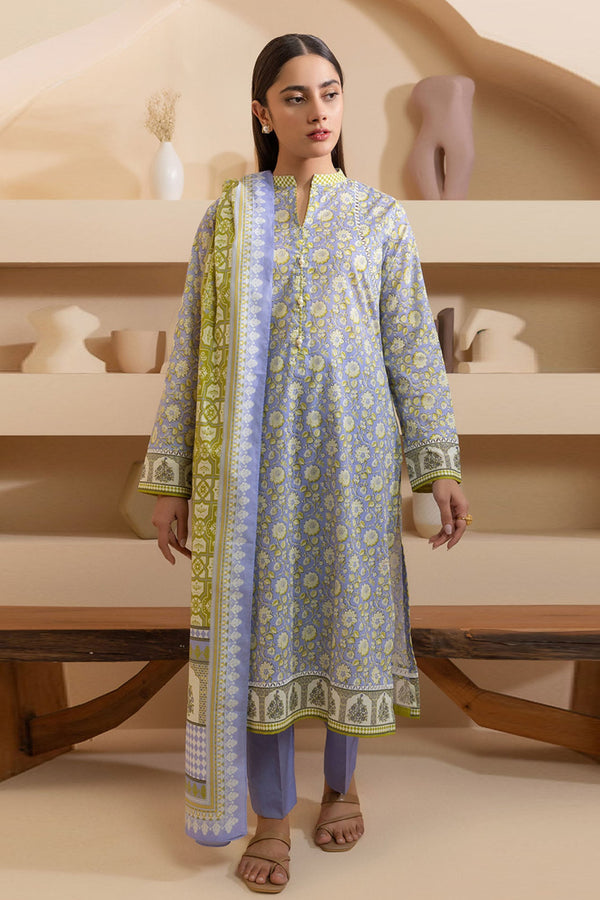 Zellbury Unstitched 3 Piece Summer Lawn Vol-03 Collection'2025-WUS-0264 - Light Purple