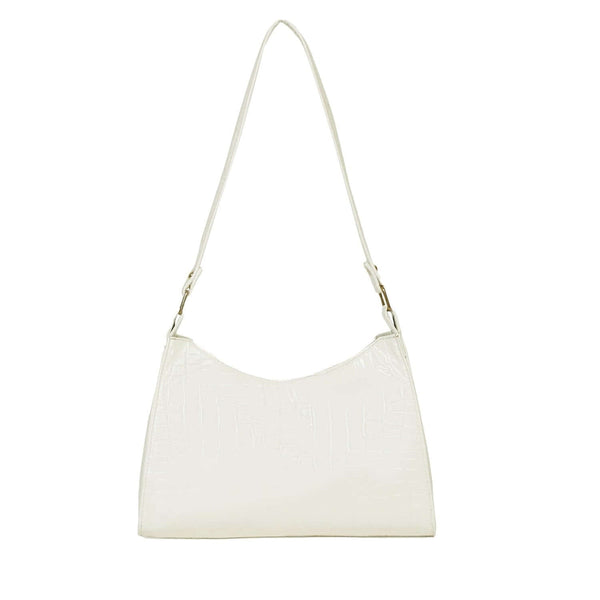 Halfmoon crocodile white - Bag X