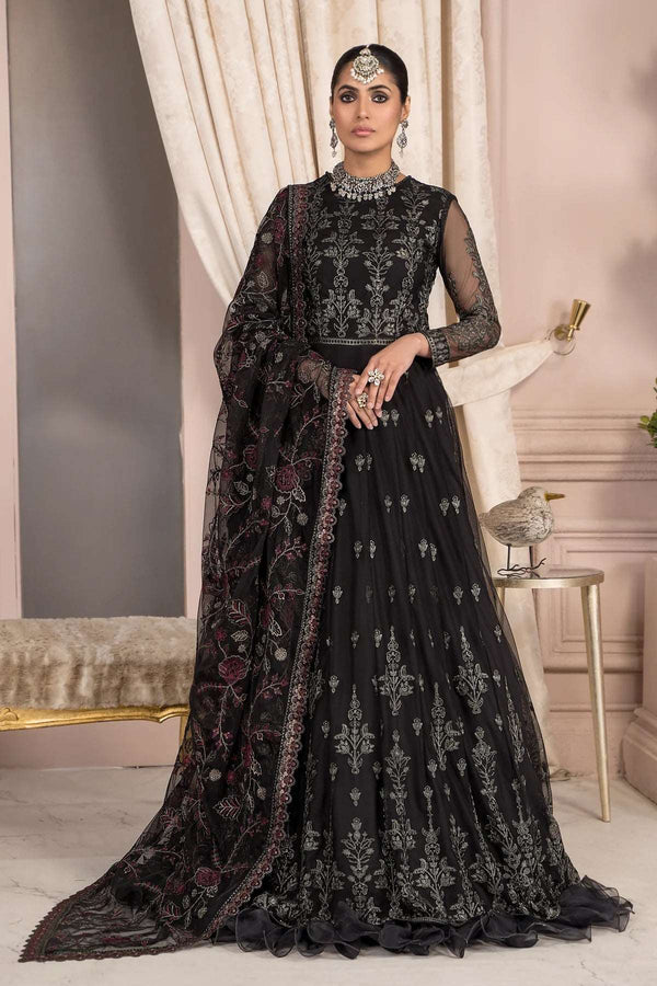 Afreen by Zarif Unstitched 3 Piece Festive Formal Collection'2023-ZA-03-Black Affair