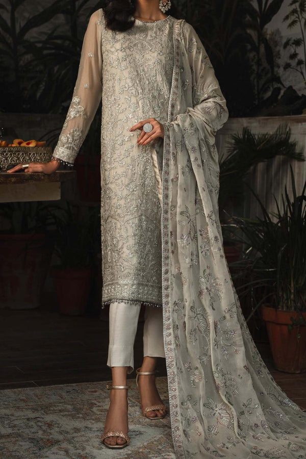 La Rosella by Zarif Unstitched 3 Piece Luxury Formals Collection'2023-ZLR-05-Sandy
