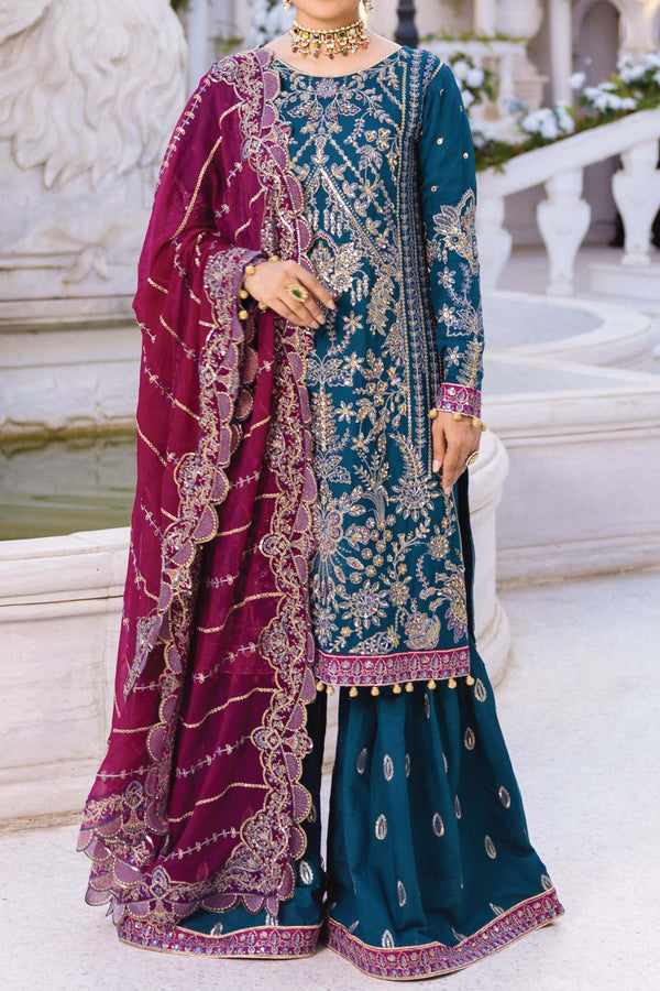 Zimal by Emaan Adeel Unstitched 3 Piece Luxury Formals Collection'2023-ZM-06-Rumesah