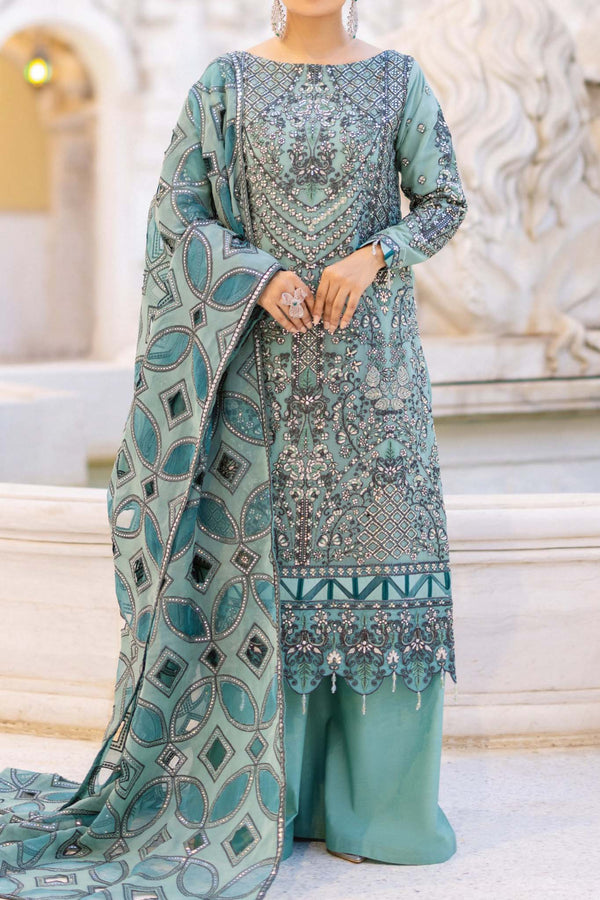 Zimal by Emaan Adeel Unstitched 3 Piece Luxury Formals Collection'2023-ZM-10-Rangreza