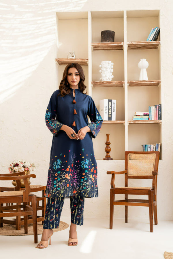 Amal Stitched 2 Piece Summer Cambric Collection-Oasis