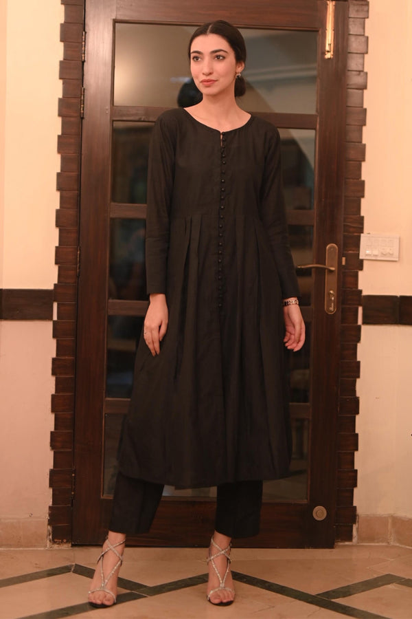 Daily Wear By Mannat Clothing Stitched Collection-Mochi Black
