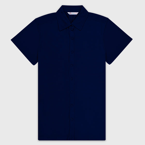 Vybe Casual Shirt Half Sleeve- Navy Blue