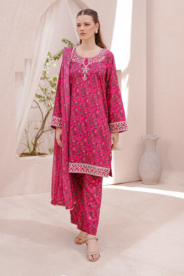 Waniya Stitched 3 Piece Embroidery Lawn Summer Collection'2025-Noorey