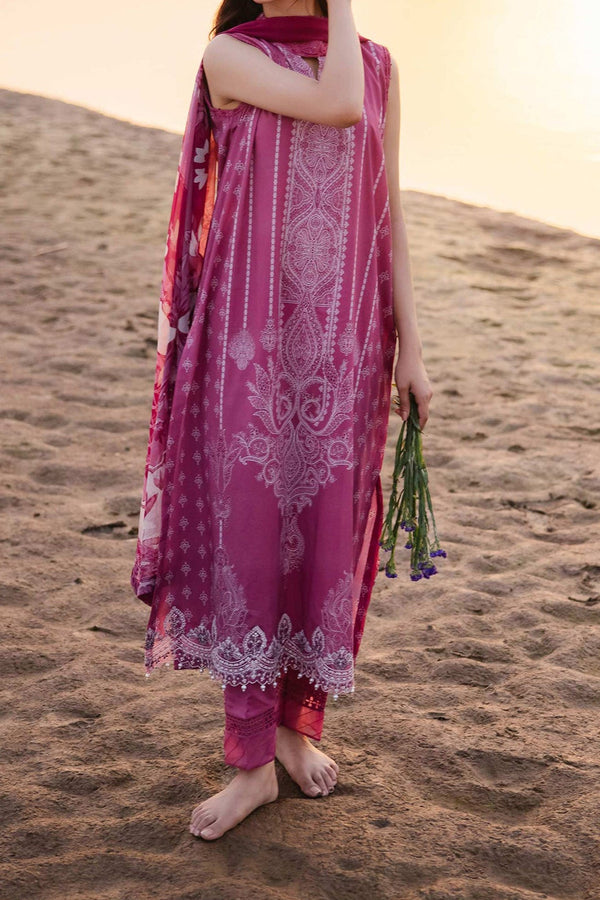 M Basics By Maria B Unstitched 3 Piece Emb Lawn Eid 2 Collection'2024-D-08-B