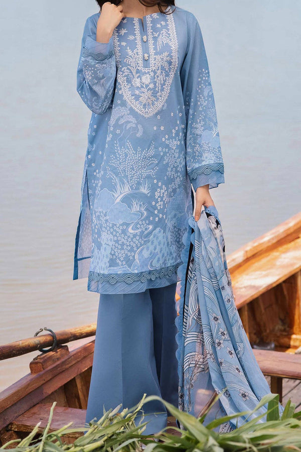 M Basics By Maria B Unstitched 3 Piece Emb Lawn Eid 2 Collection'2024-D-03-A