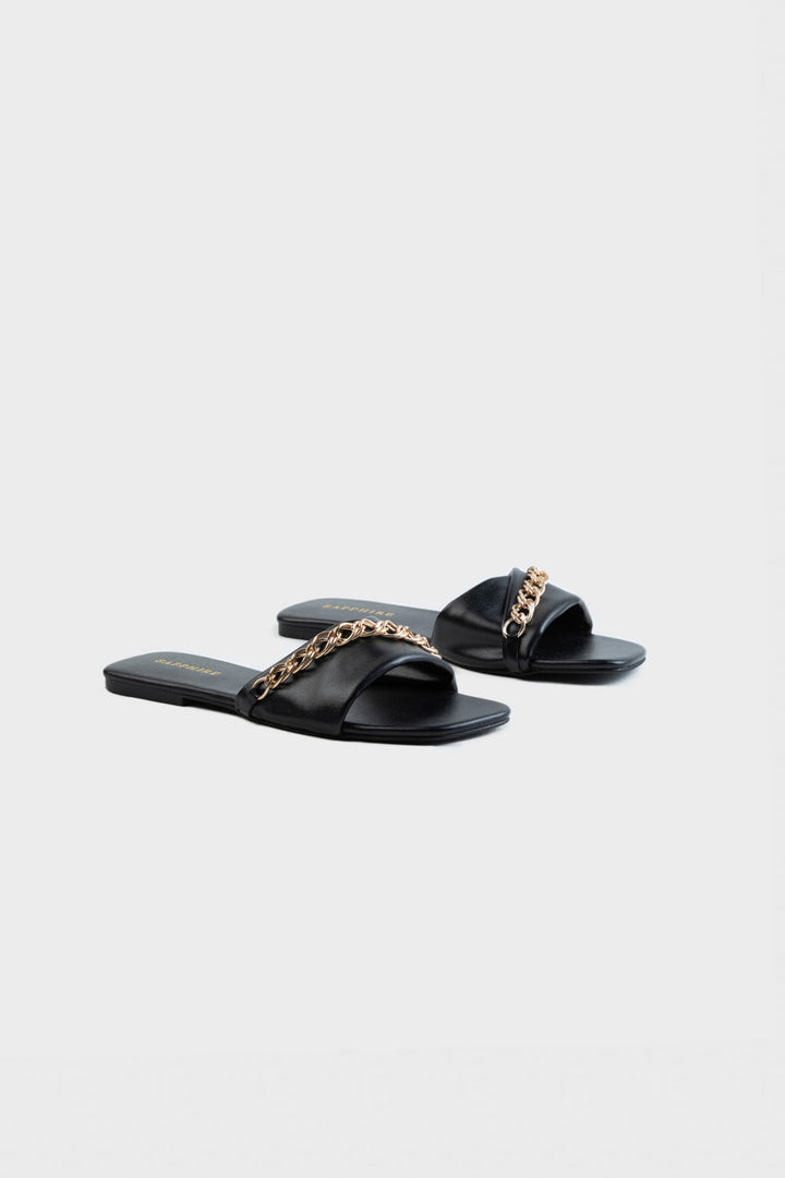 Sapphire- Black Flats