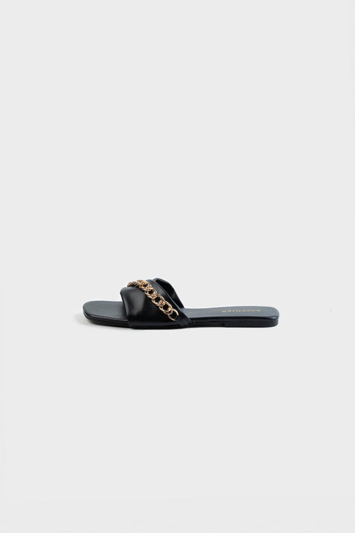 Sapphire- Black Flats