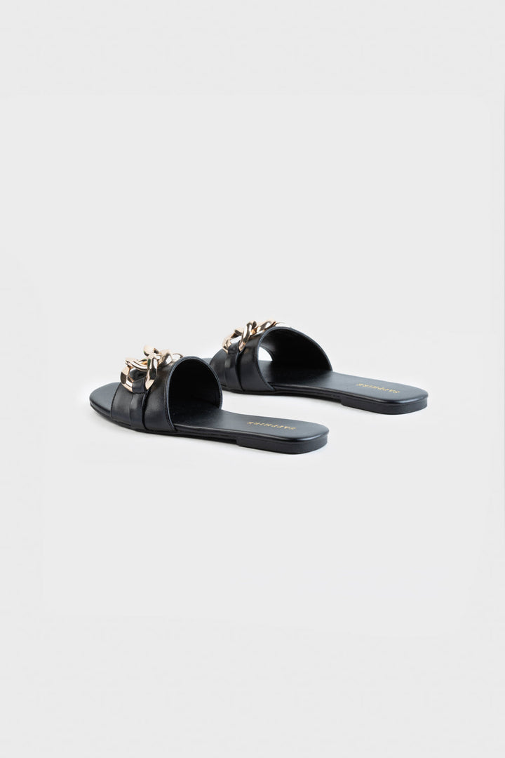 Sapphire- Black Flats