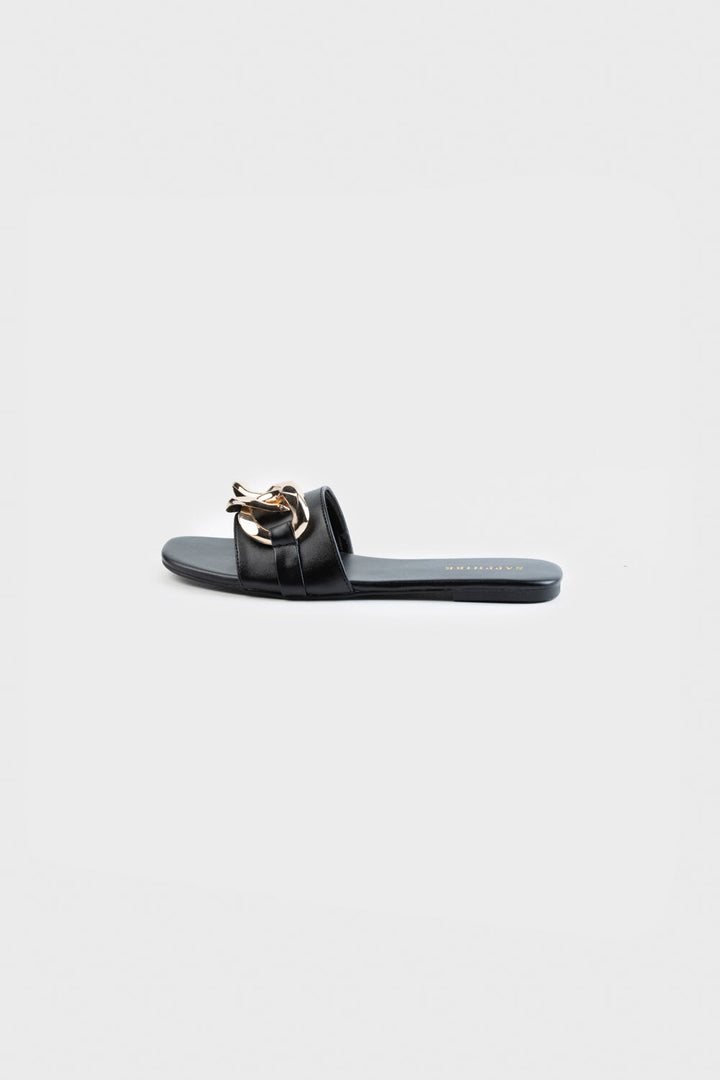 Sapphire- Black Flats