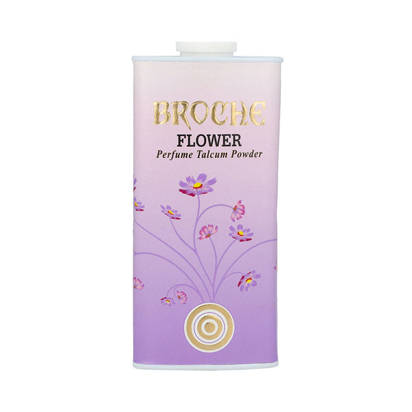 Broche Flower Talcum Powder 125gm