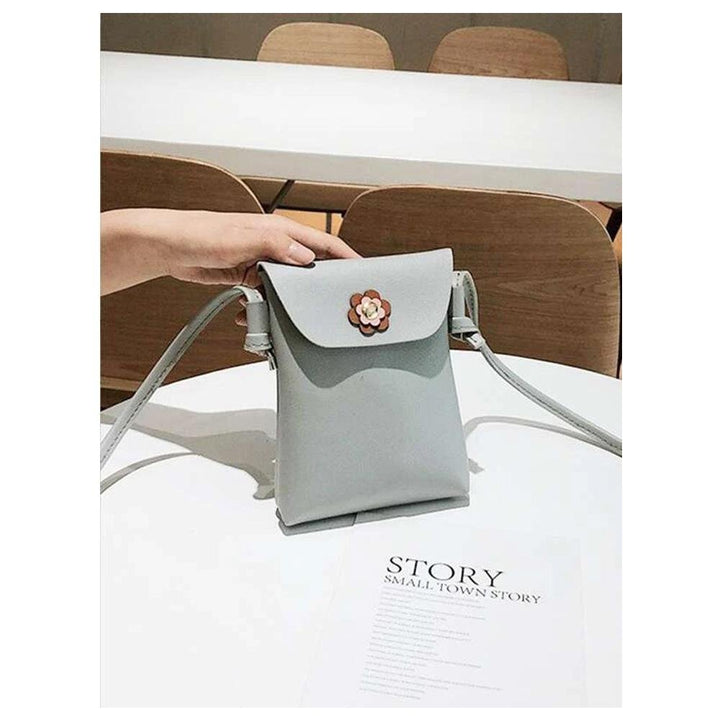 Shein- Floral Detail Flap Crossbody Bag
