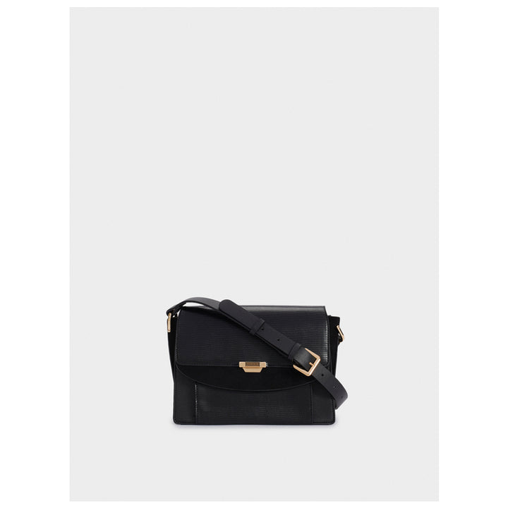 PARFOIS- Crossbody Bag With Embossed Animal Print