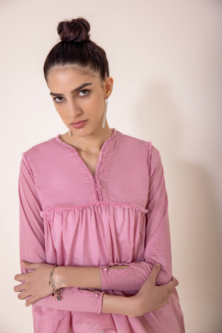 Sapphire- Solid Lawn Kurti