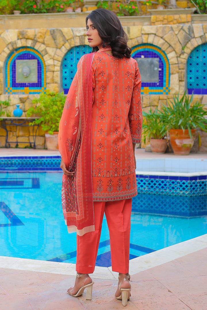 Waniya- Tangerine- 3 Piece