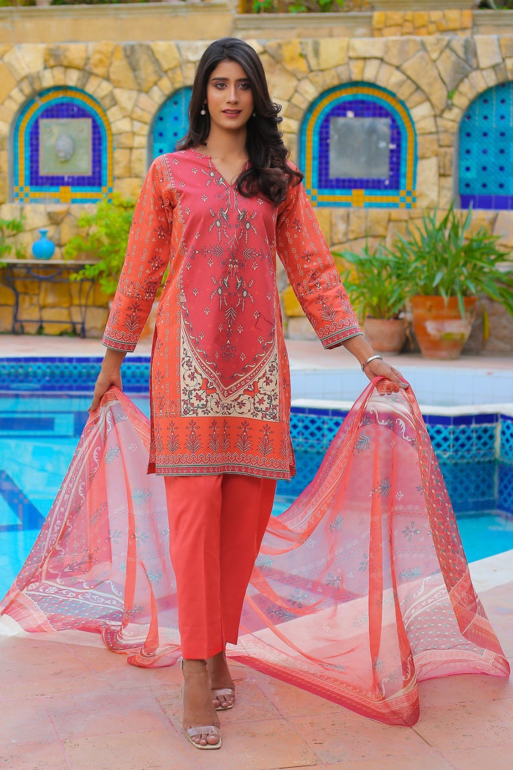 Waniya- Tangerine- 3 Piece