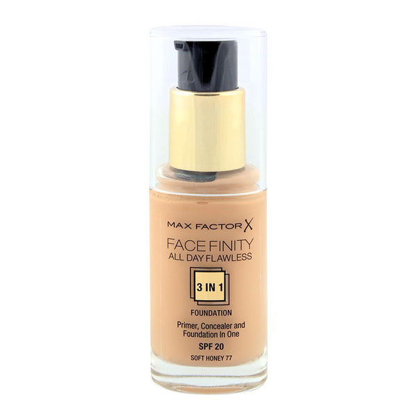 Max Factor Facefinity All Day Flawless, Liquid Foundation, 3in1, 077 Soft Honey
