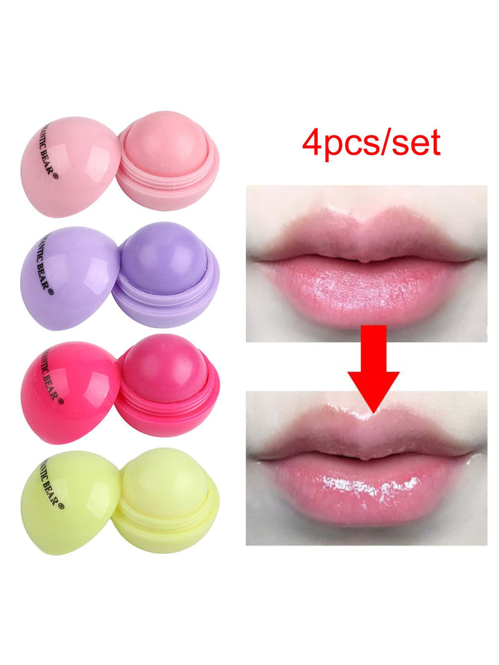 Shein- 4pcs Hydrating Lip Balm Ball
