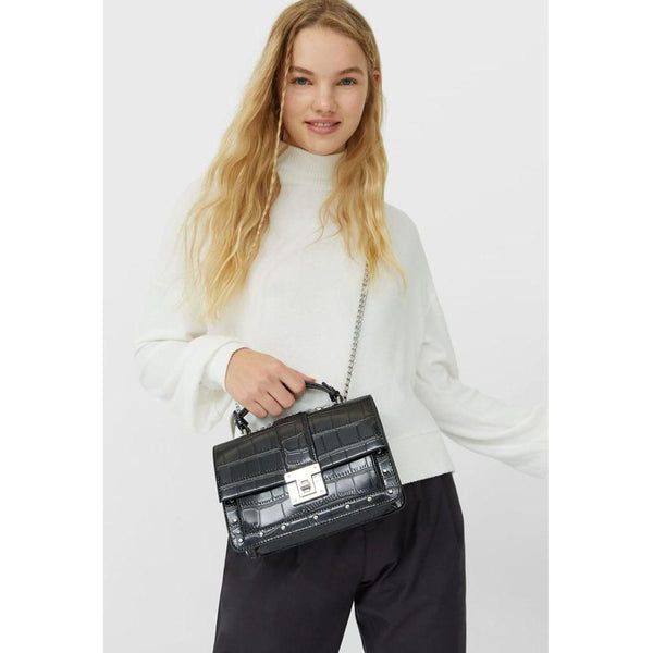 Stradivarius- Black Crossbody Bag