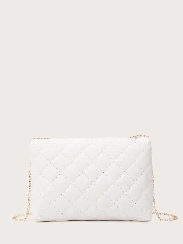 Shein- Metal Tassel Decor Quilted Crossbody Bag