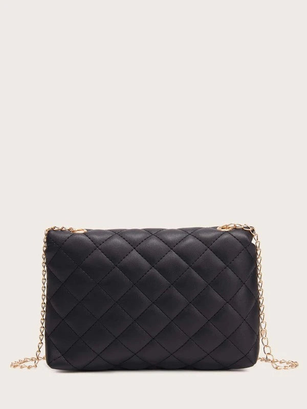 Shein- Metal Tassel Decor Quilted Crossbody Bag