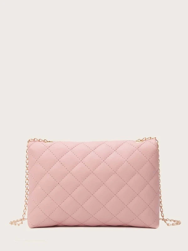 Shein Bags- Metal Tassel Decor Quilted Crossbody Bag