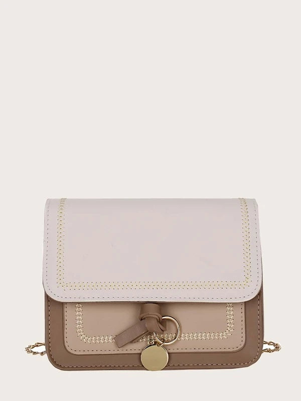 Shein- Color Block Chain Crossbody Bag