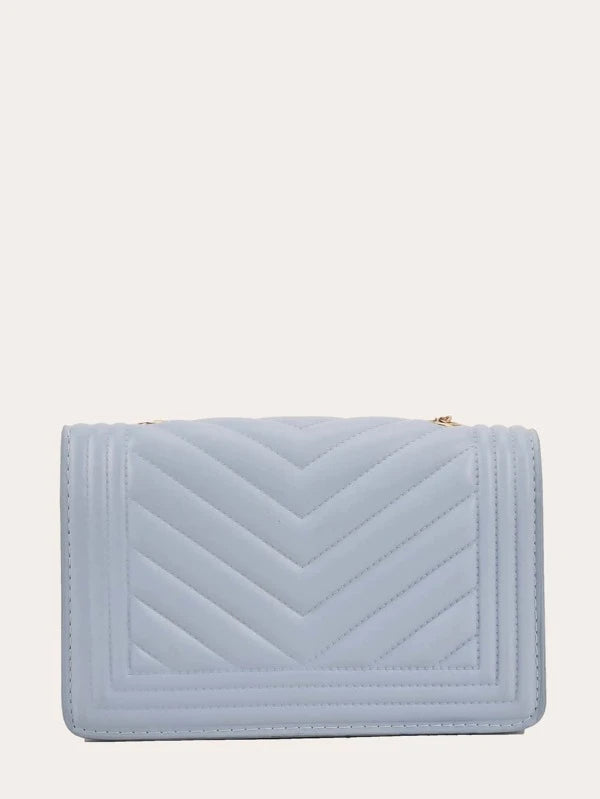 Shein- Chevron Chain Crossbody Bag