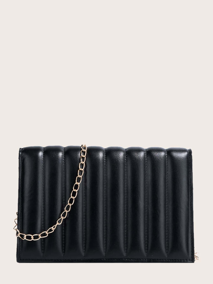 Shein- Minimalist Quilted Chain Crossbody Bag