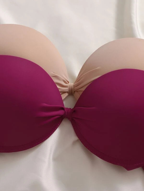 Shein Plain Underwire Bra Set - 3 Pieces