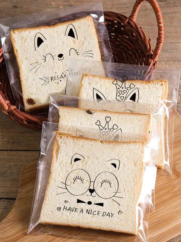 Shein- 50pcs Cartoon Graphic Random Packing Bag