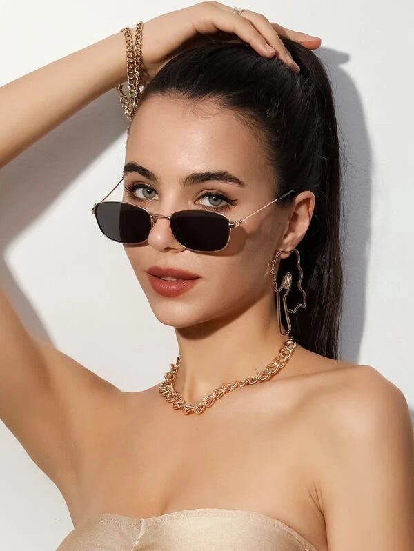 Shein- Metal Frame Fashion Glasses