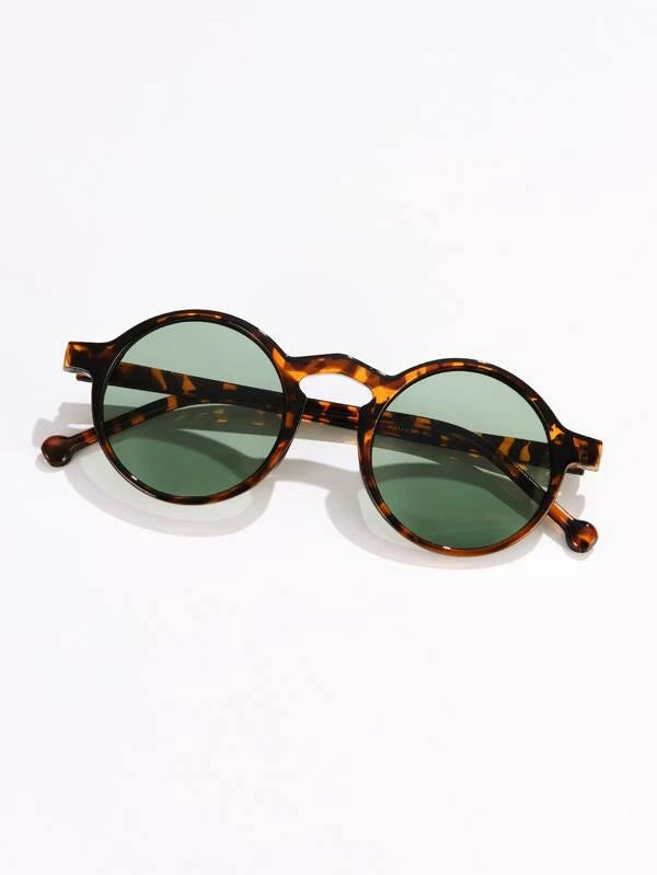 Shein- Round Frame Tinted Lens Fashion Glasses