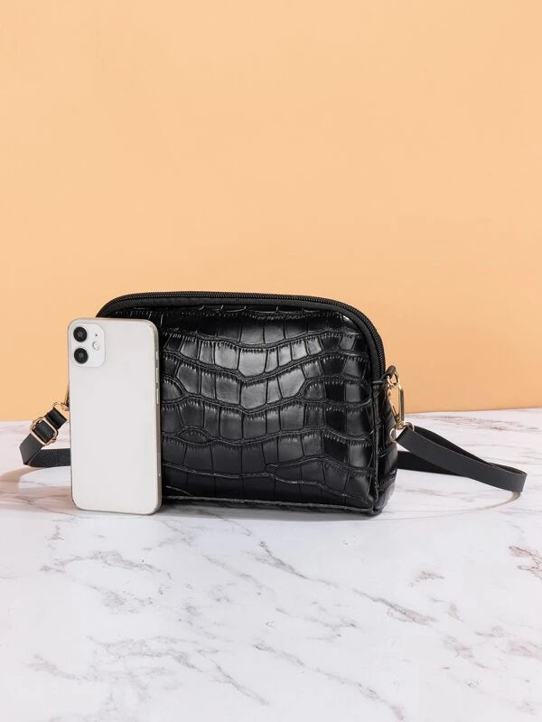 Shein Crocodile embossed crossbody bag